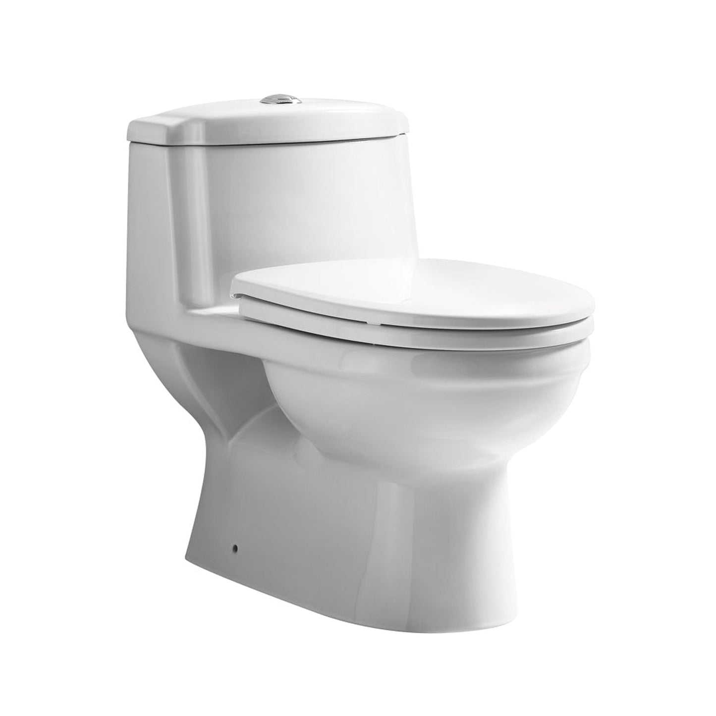 Whitehaus Magic Flush WHMFL3222-EB Eco-Friendly One Piece Toilet With a Siphonic Action Dual Flush System