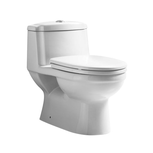 Whitehaus Magic Flush WHMFL3222-EB Eco-Friendly One Piece Toilet With a Siphonic Action Dual Flush System