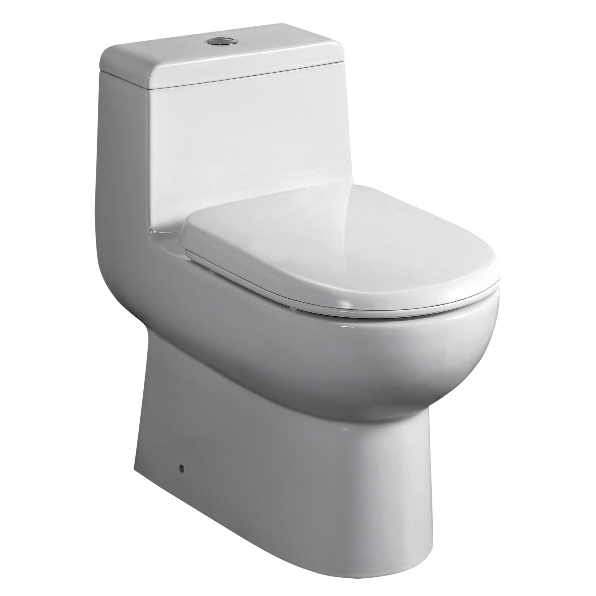 Whitehaus Magic Flush WHMFL3351-EB Eco-Friendly One Piece Toilet With a Siphonic Action Dual Flush System