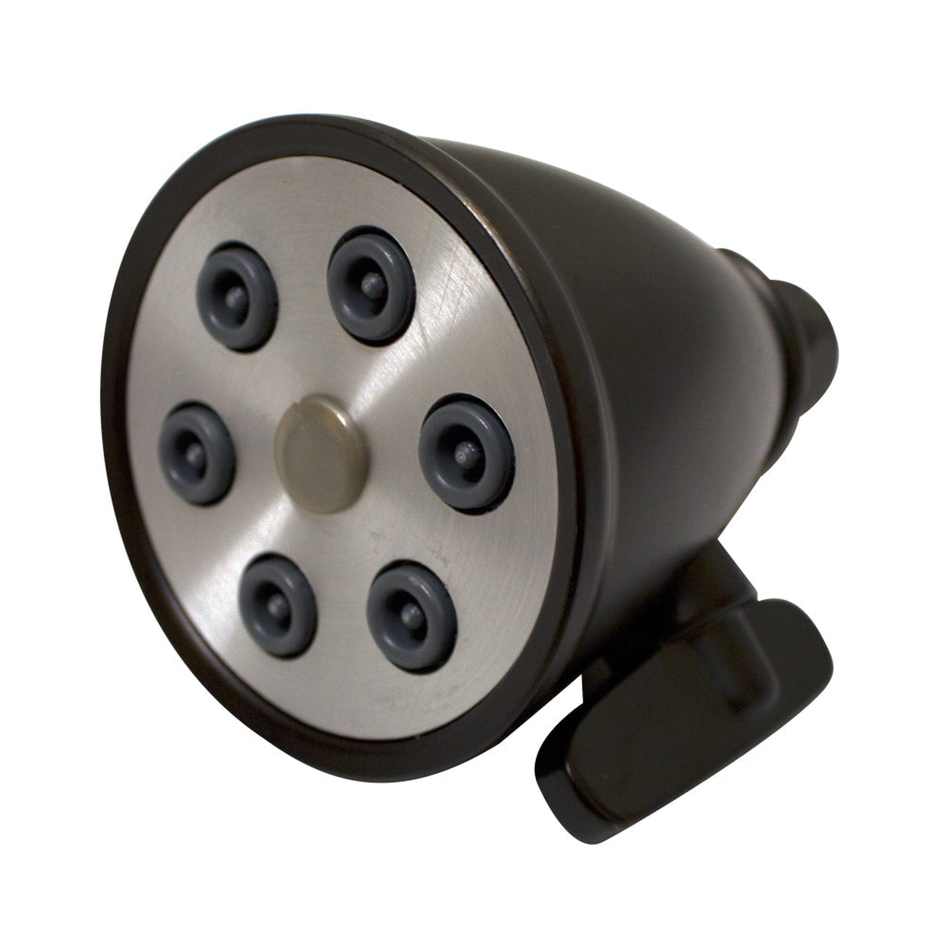 Whitehaus Showerhaus WH138-ORB Oil Rubbed Bronze Small Round Showerhead With 6 Spray Jets - Solid Brass Construction With Adjustable Ball Joint