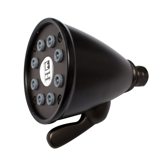 Whitehaus Showerhaus WH139-ORB Oil Rubbed Bronze Round Showerhead With 8 Spray Jets - Solid Brass Construction With Adjustable Ball Joint