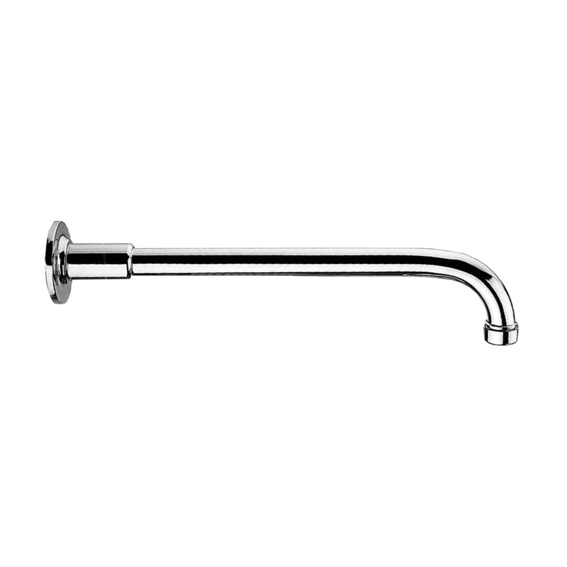 Whitehaus Showerhaus WHSA350-1-C Polished Chrome Solid Brass One-Piece Shower Arm With Decorative Faux Sleeve