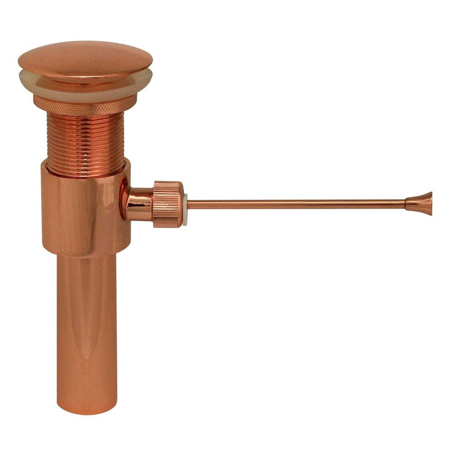 Whitehaus WHP314-1-CO Polished Copper Pop-up Mechanical Drain