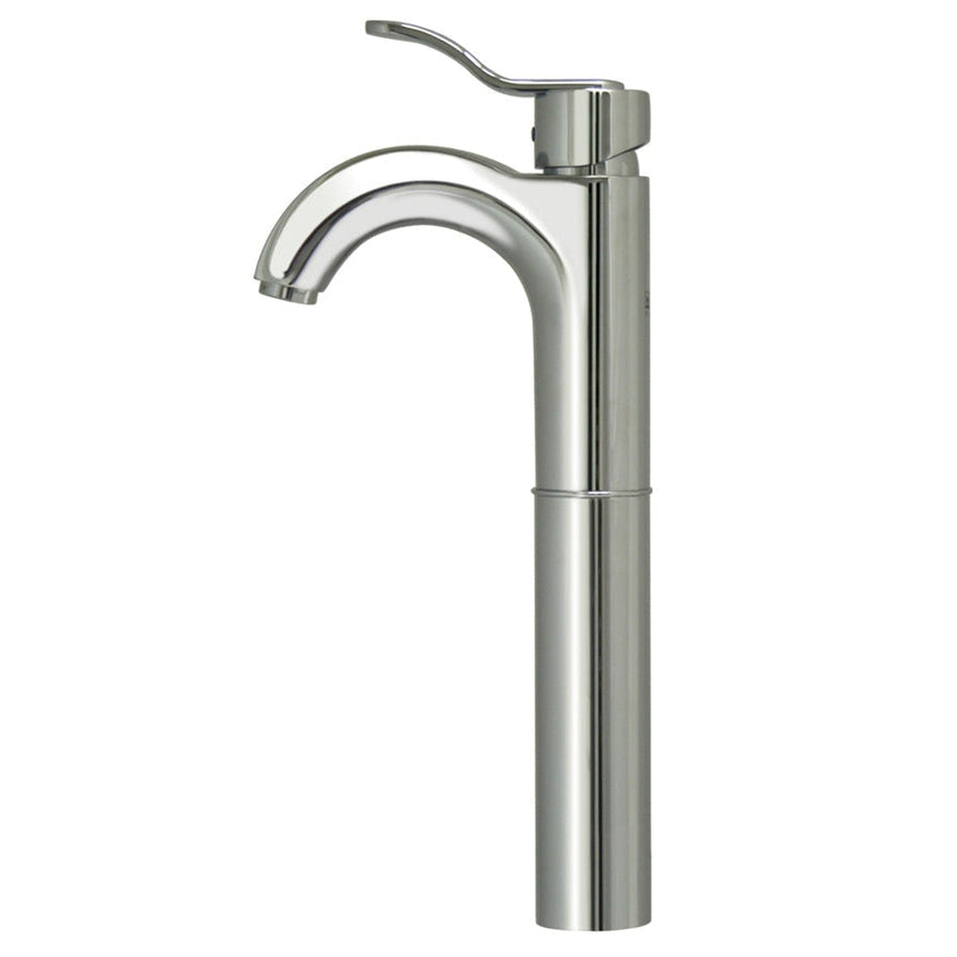 Whitehaus Wavehaus 3-04044-C Polished Chrome Single Hole/Single Lever Elevated Lavatory Faucet