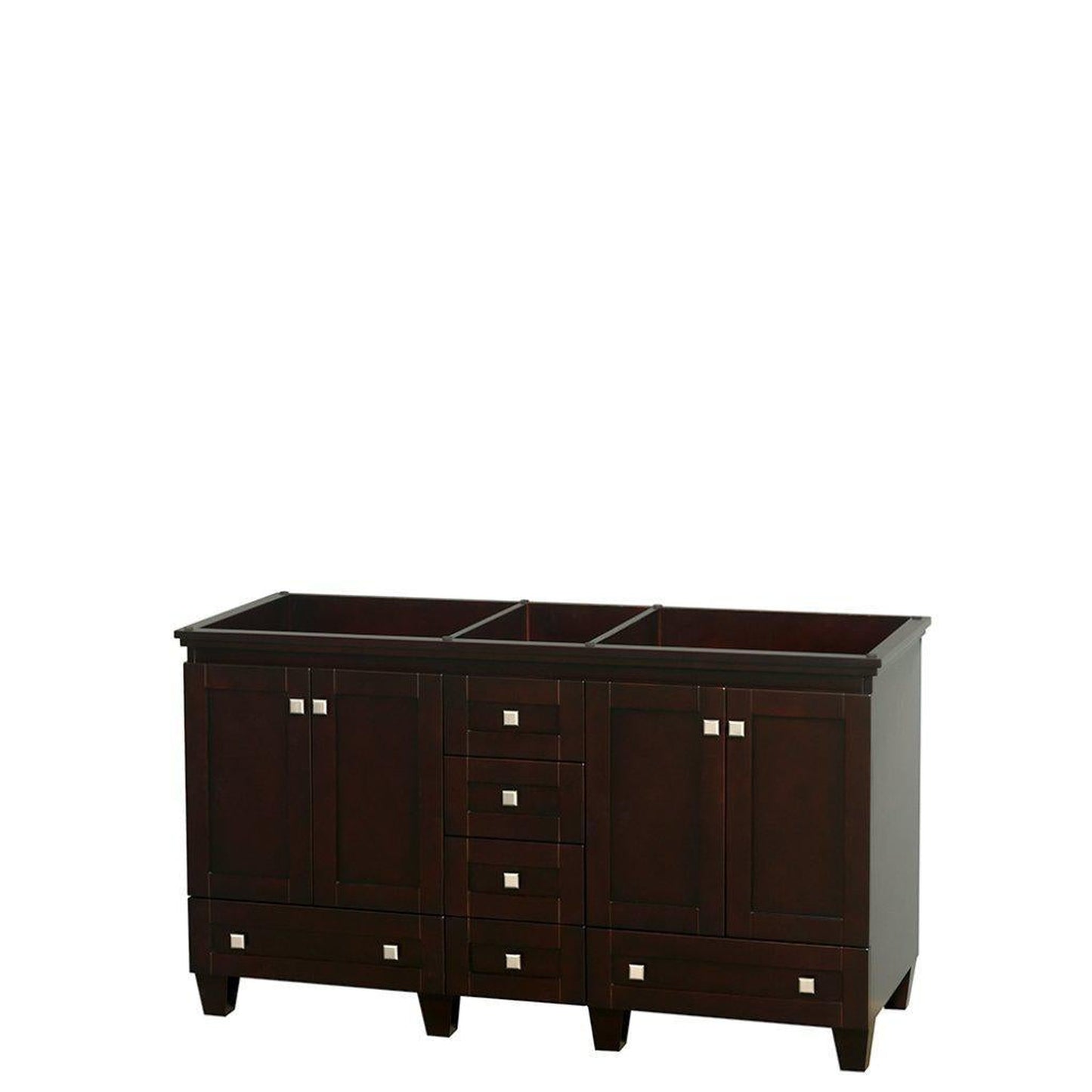 Wyndham Collection Acclaim 60" Double Bathroom Espresso Vanity