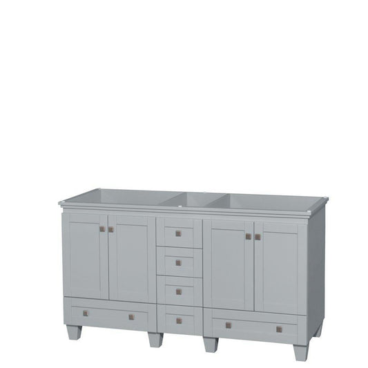 Wyndham Collection Acclaim 60" Double Bathroom Oyster Gray Vanity