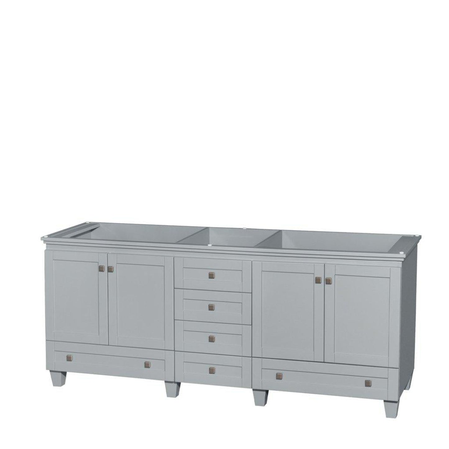 Wyndham Collection Acclaim 80" Double Bathroom Oyster Gray Vanity