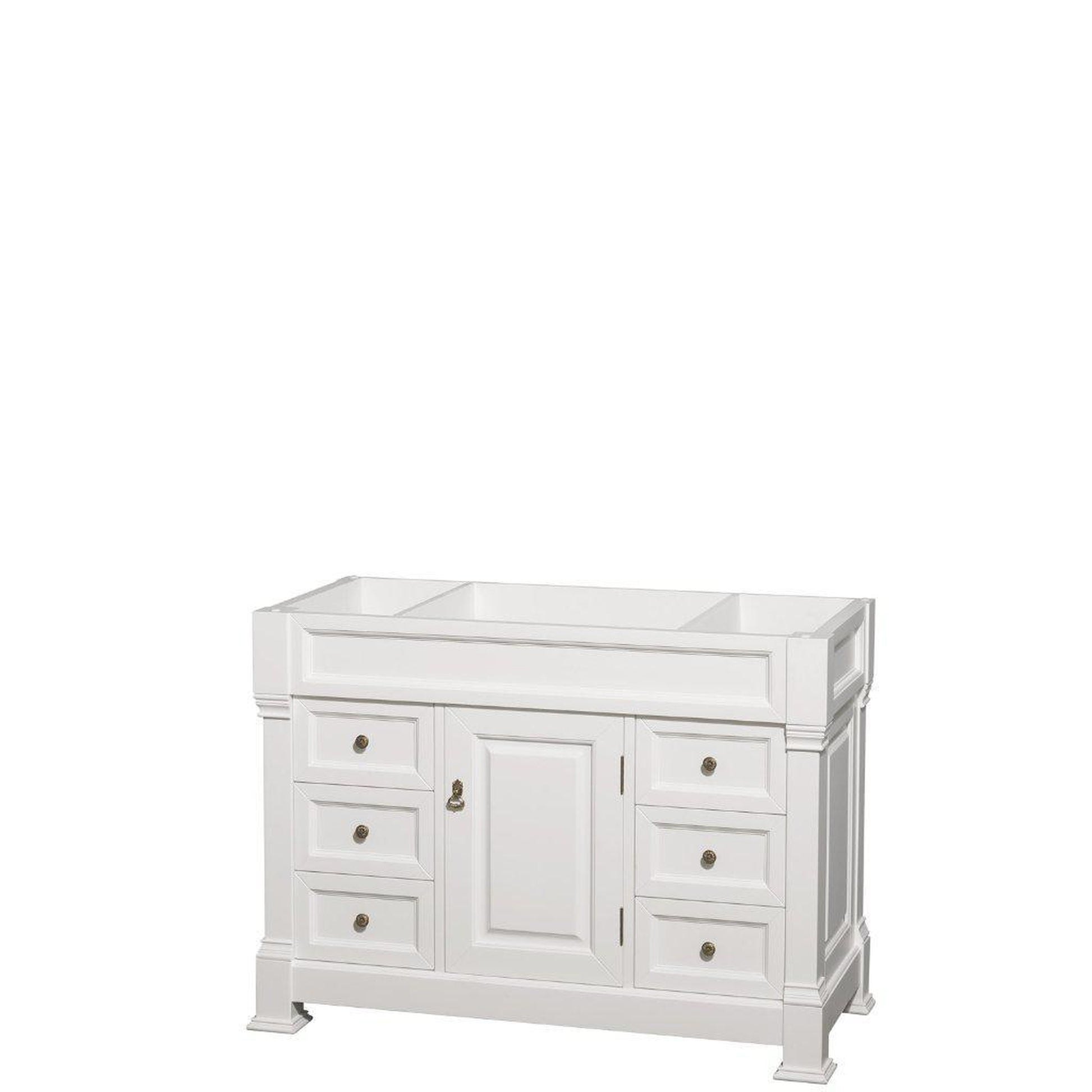 Wyndham Collection Andover 48" Single Bathroom White Vanity