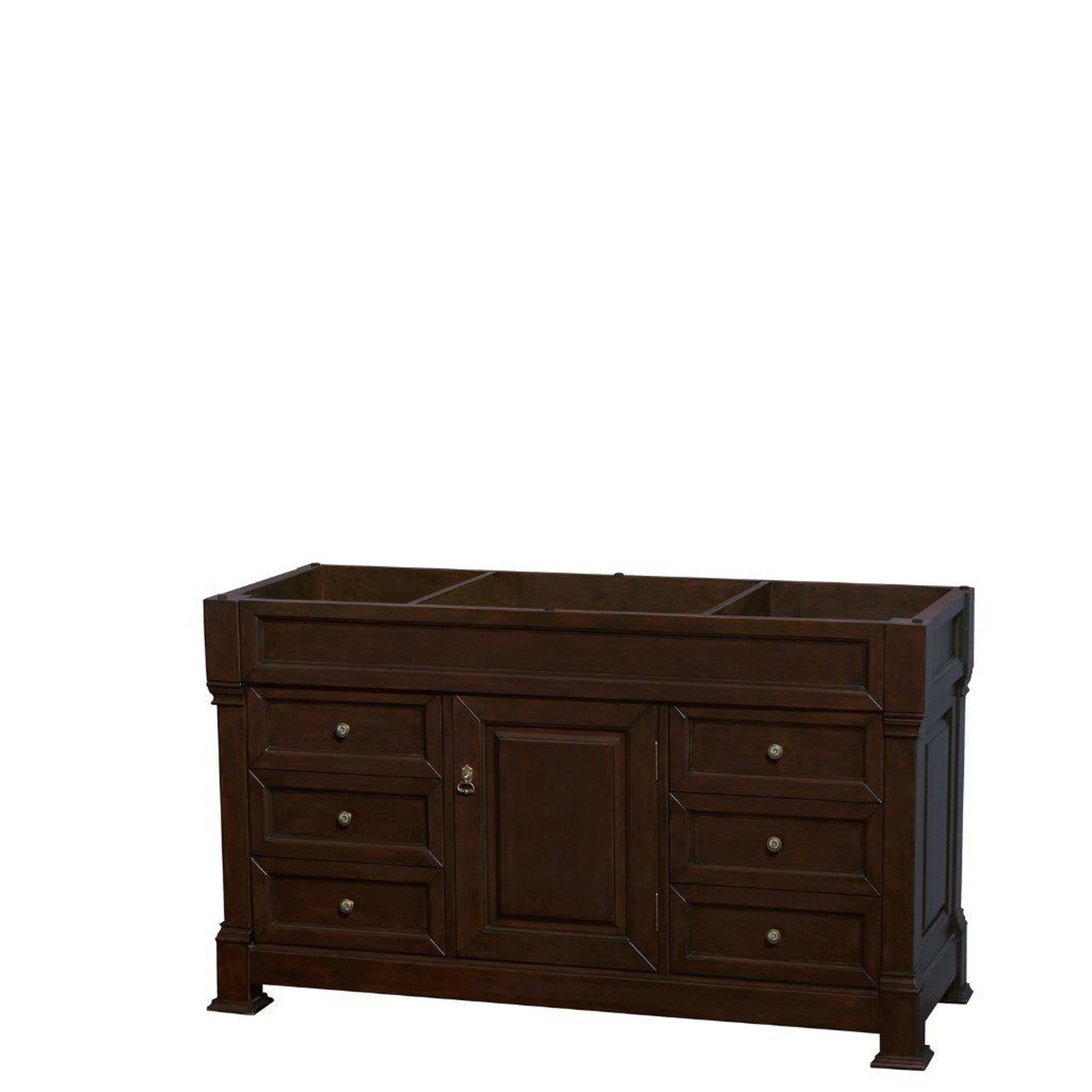 Wyndham Collection Andover 60" Single Bathroom Dark Cherry Vanity