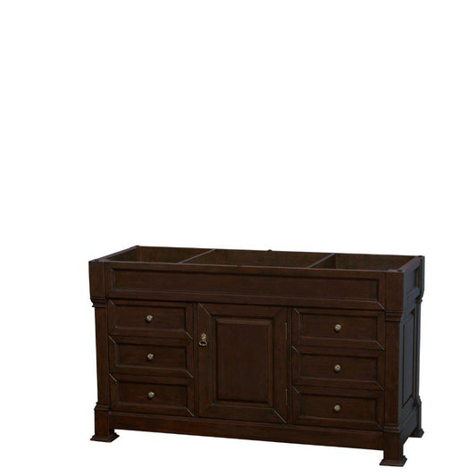 Wyndham Collection Andover 60" Single Bathroom Dark Cherry Vanity