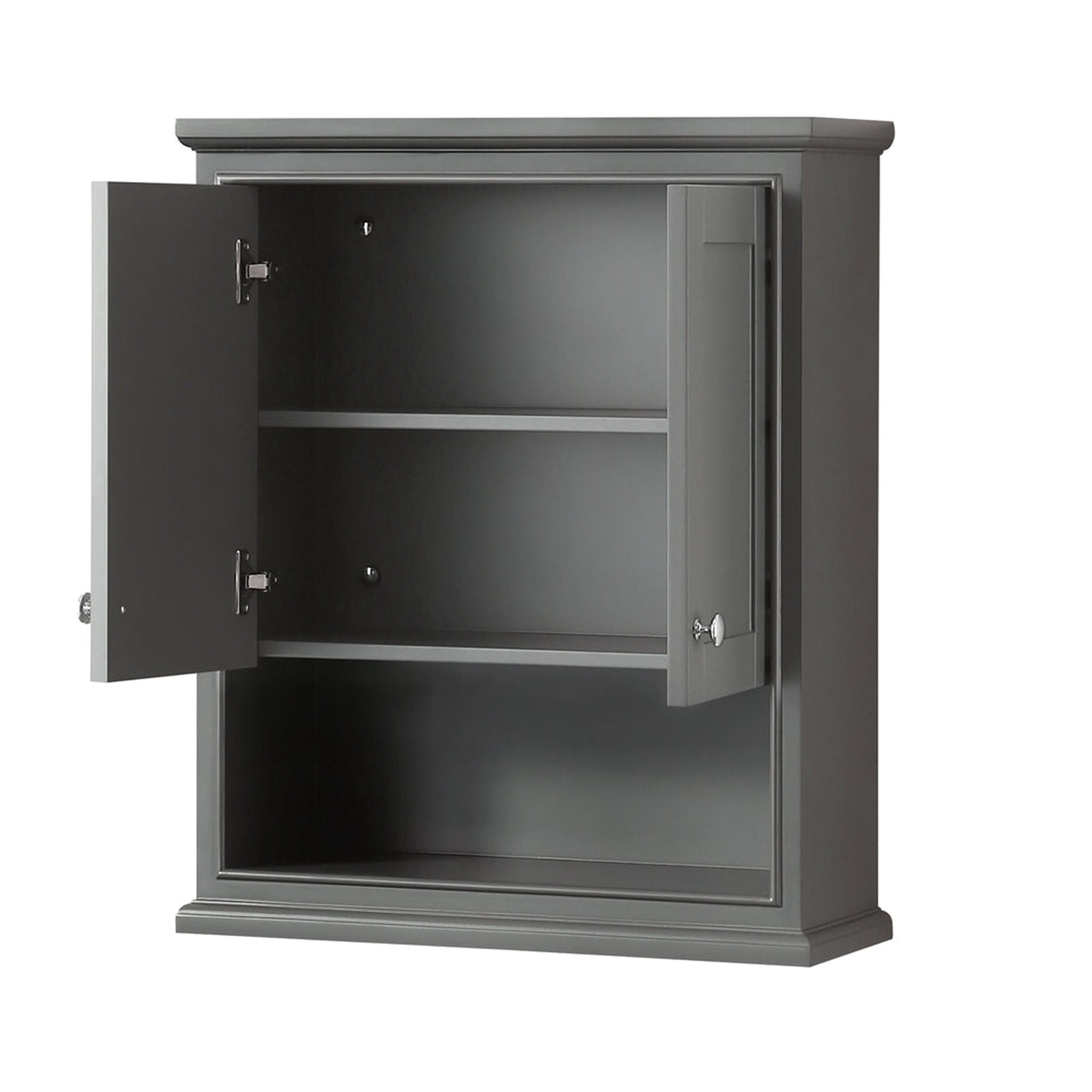Wyndham Collection Deborah Bathroom Wall-Mounted Storage Cabinet - Thumbnail 3