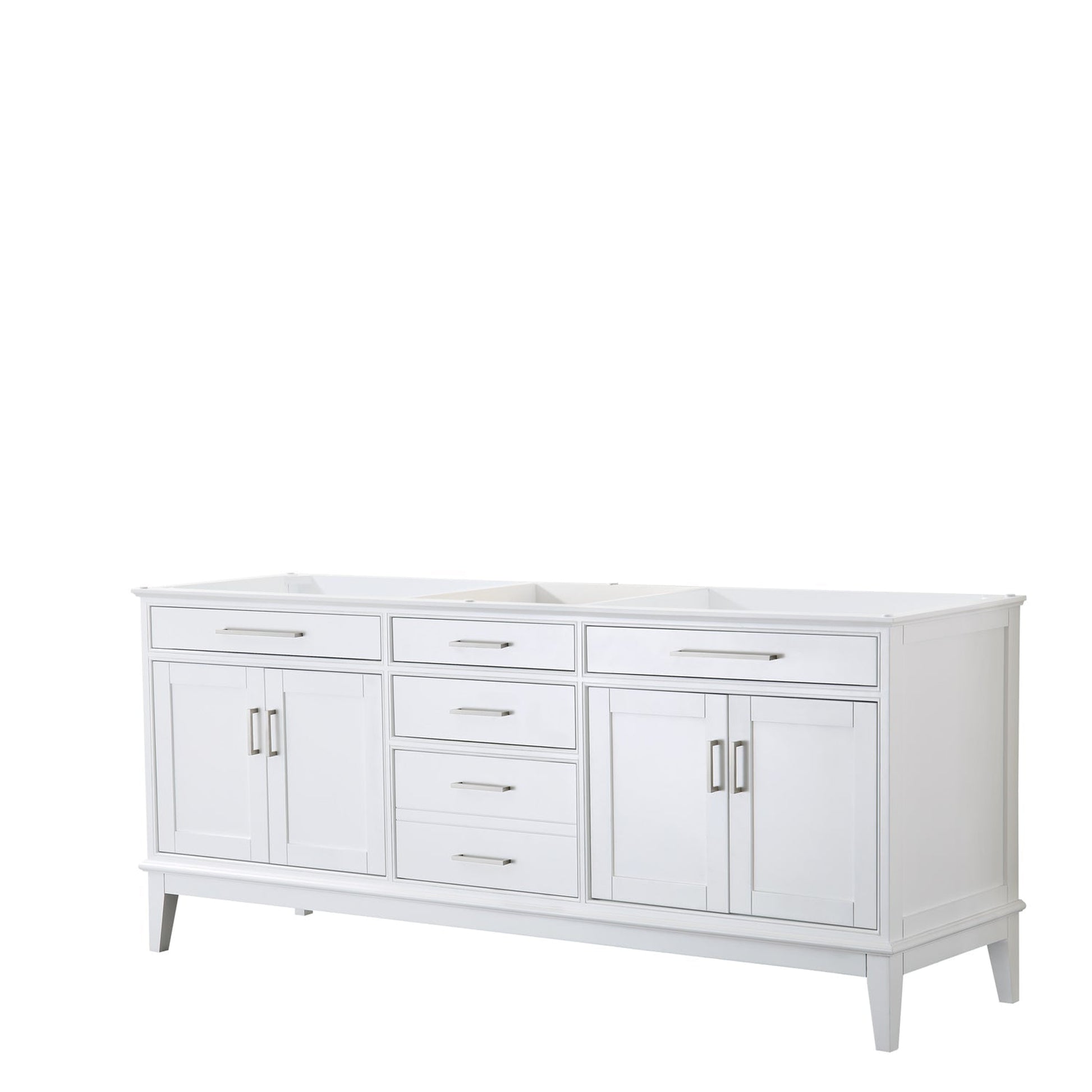 Wyndham Collection Margate 80" Double Bathroom White Vanity