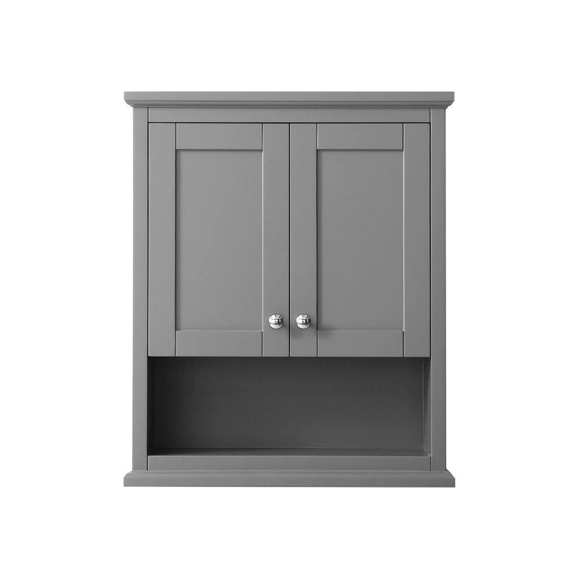 Wyndham Collection® Avery Over-Toilet Dark Gray Wall Cabinet