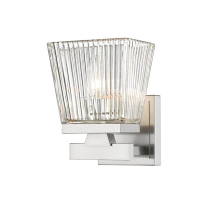 Z-Lite Astor 6" 1-Light Brushed Nickel Wall Sconce With Clear Glass Shade