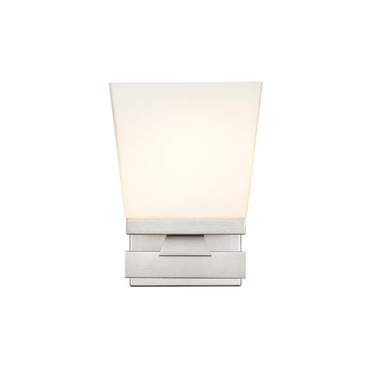 Z-Lite Astor 6" 1-Light Brushed Nickel Wall Sconce With Etched Opal Glass Shade