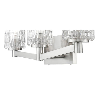 Z-Lite Aubrey 23" 3-Light Brushed Nickel Vanity Light With Clear Glass Shade