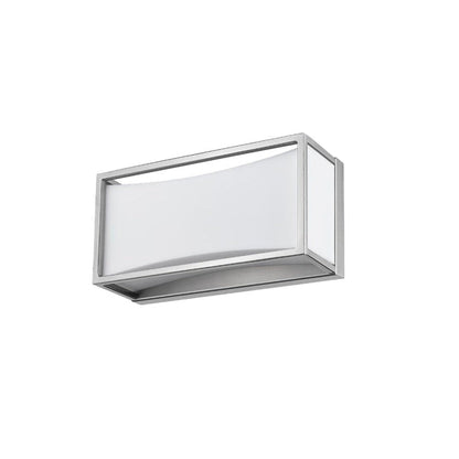 Z-Lite Baden 10" 1-Light LED Brushed Nickel Vanity Light With Frosted White Acrylic Shade