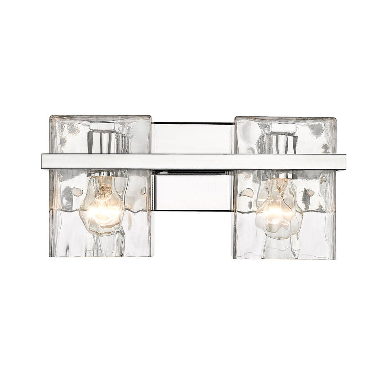 Z-Lite Bennington 14" 2-Light Chrome Vanity Light With Clear Glass Shade