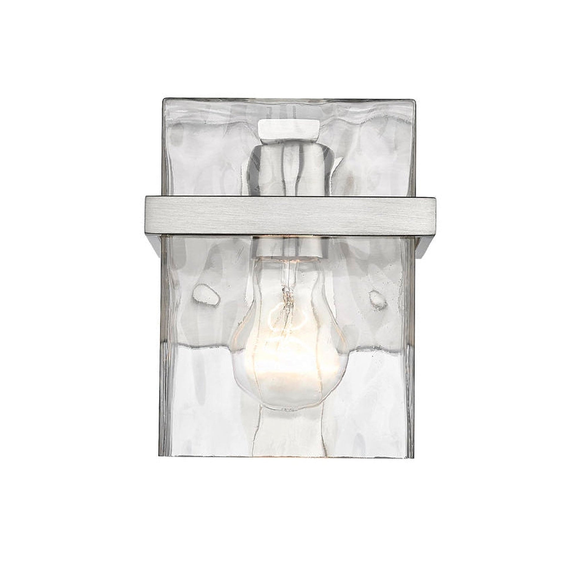 Z-Lite Bennington 6" 1-Light Brushed Nickel Wall Sconce With Clear Glass Shade