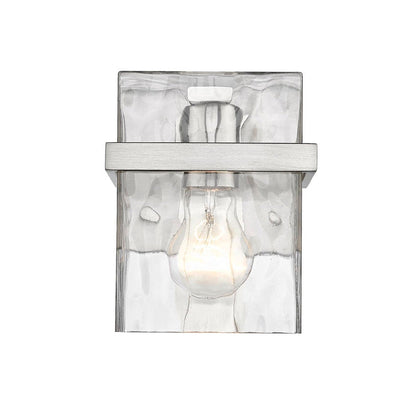 Z-Lite Bennington 6" 1-Light Brushed Nickel Wall Sconce With Clear Glass Shade