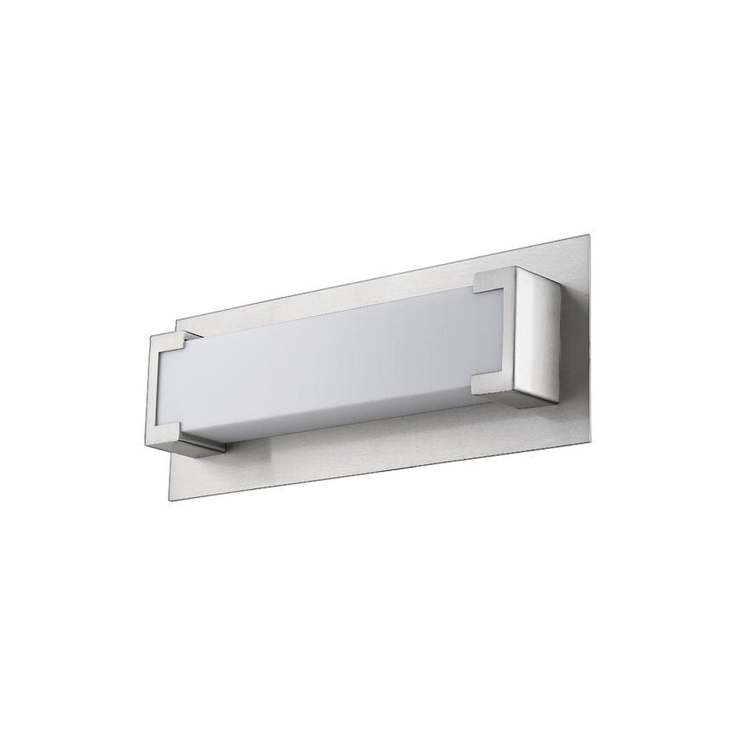 Z-Lite Elara 13" 1-Light LED Brushed Nickel Wall Sconce With Frosted Acrylic Shade