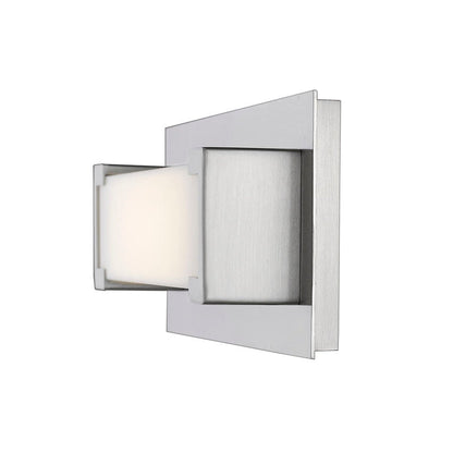 Z-Lite Elara 13" 1-Light LED Brushed Nickel Wall Sconce With Frosted Acrylic Shade