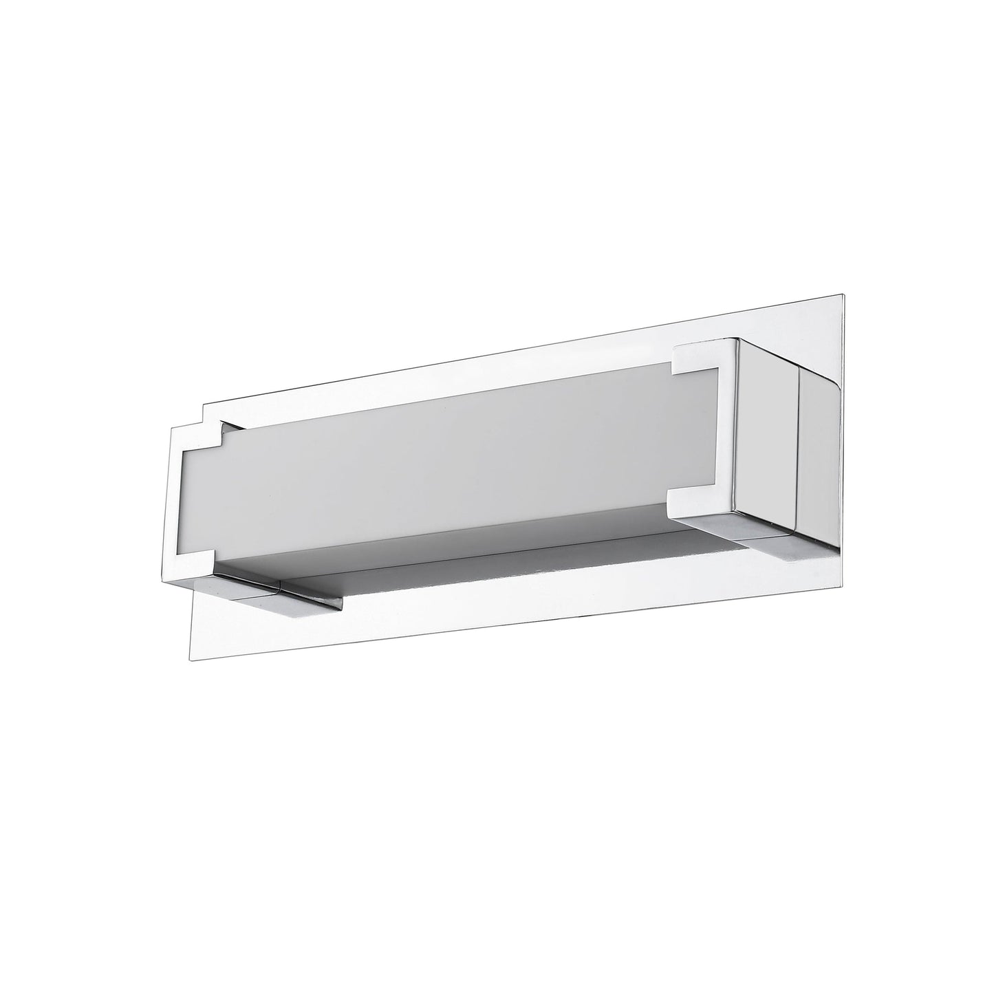 Z-Lite Elara 13" 1-Light LED Chrome Wall Sconce With Frosted Acrylic Shade