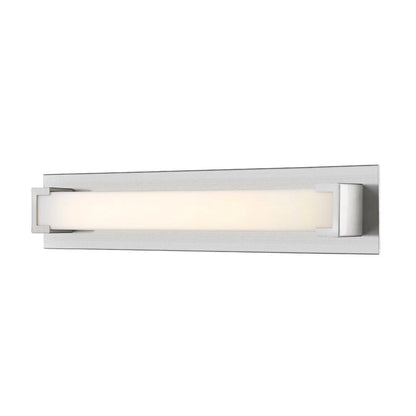 Z-Lite Elara 28" 1-Light LED Brushed Nickel Vanity Light With Frosted Acrylic Shade