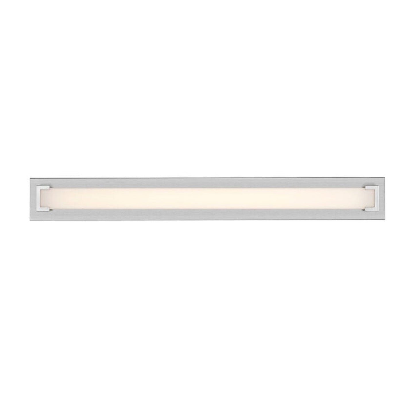 Z-Lite Elara 39" 1-Light LED Brushed Nickel Vanity Light With Frosted Acrylic Shade