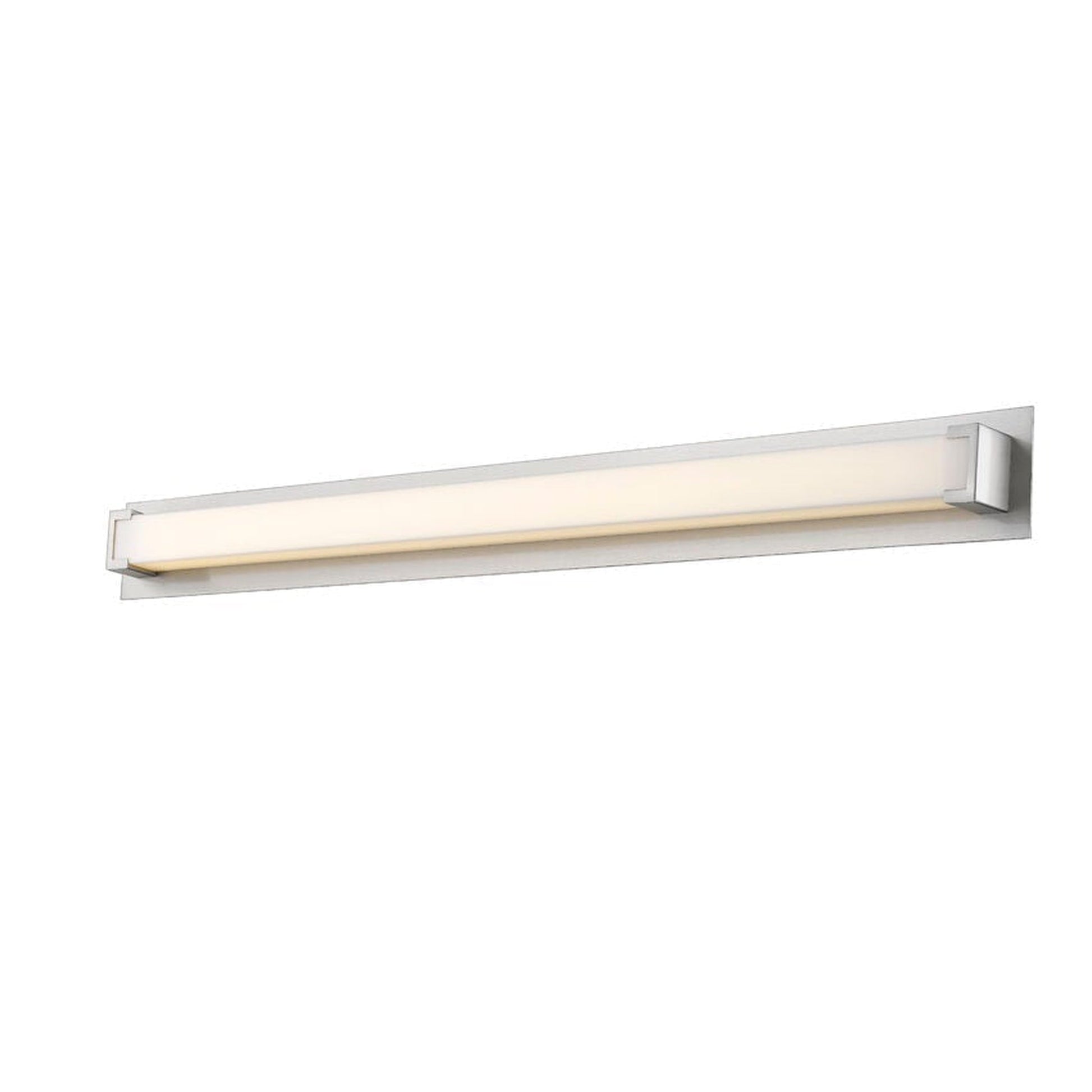 Z-Lite Elara 48" 1-Light LED Brushed Nickel Vanity Light With Frosted Acrylic Shade