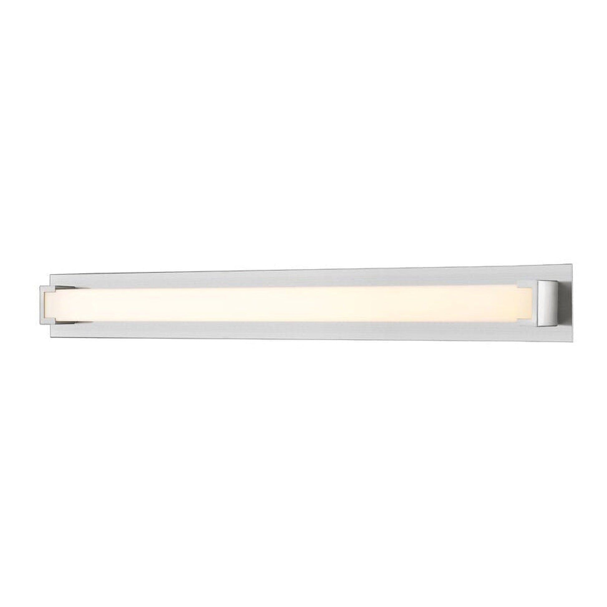 Z-Lite Elara 48" 1-Light LED Brushed Nickel Vanity Light With Frosted Acrylic Shade