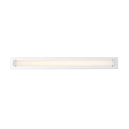 Z-Lite Elara 48" 1-Light LED Chrome Vanity Light With Frosted Acrylic Shade