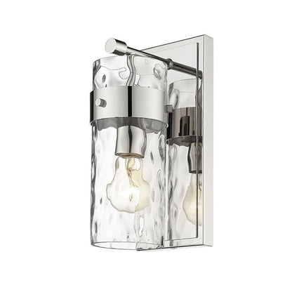 Z-Lite Fontaine 5" 1-Light Polished Nickel Vanity Light With Clear Glass Shade