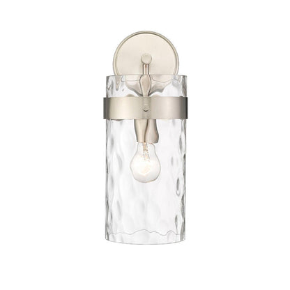 Z-Lite Fontaine 7" 1-Light Brushed Nickel Wall Sconce With Clear Glass Shade