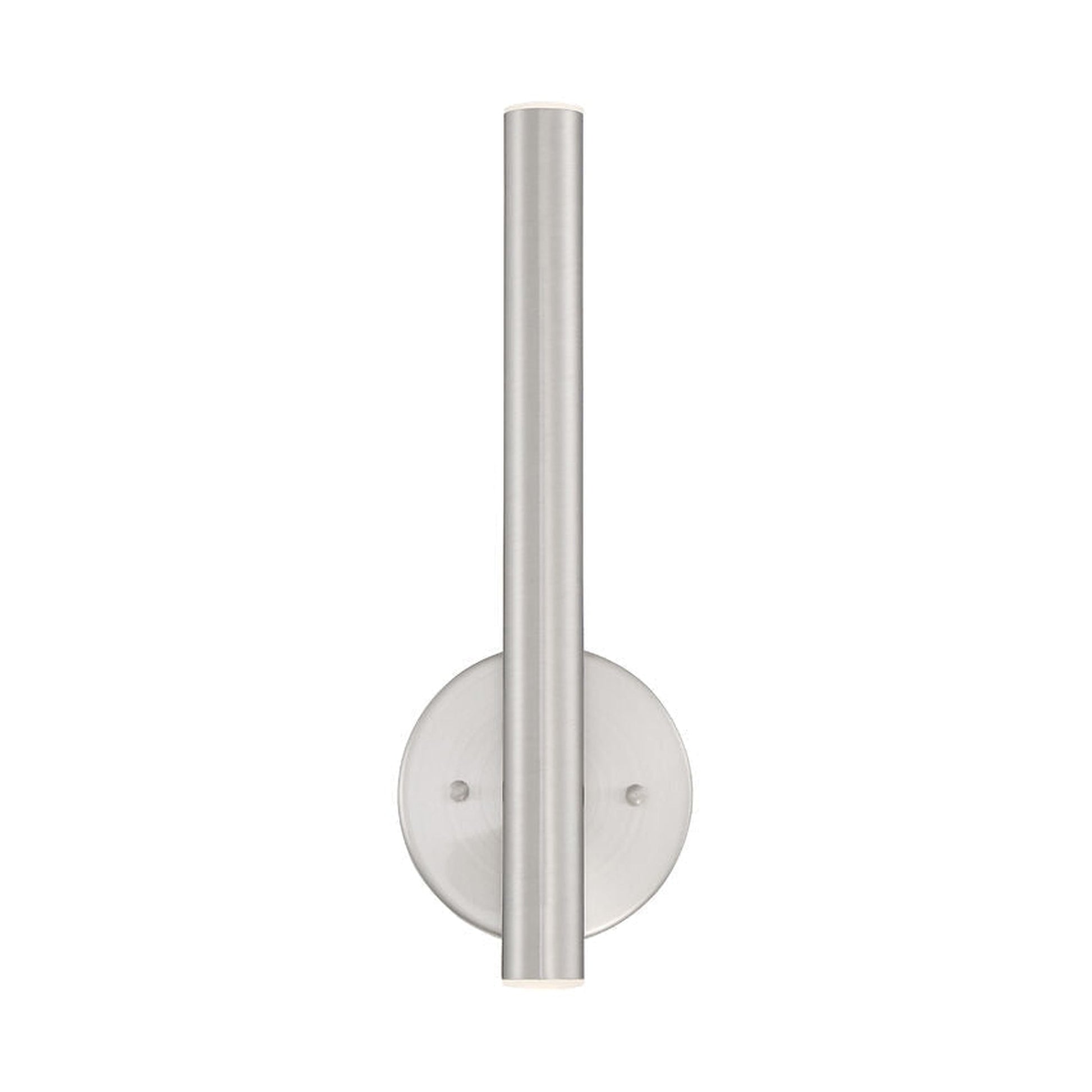 Z-Lite Forest 3" 2-Light LED Brushed Nickel Wall Sconce With Stain Nickel Shade