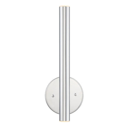 Z-Lite Forest 3" 2-Light LED Chrome Wall Sconce With Steel Shade