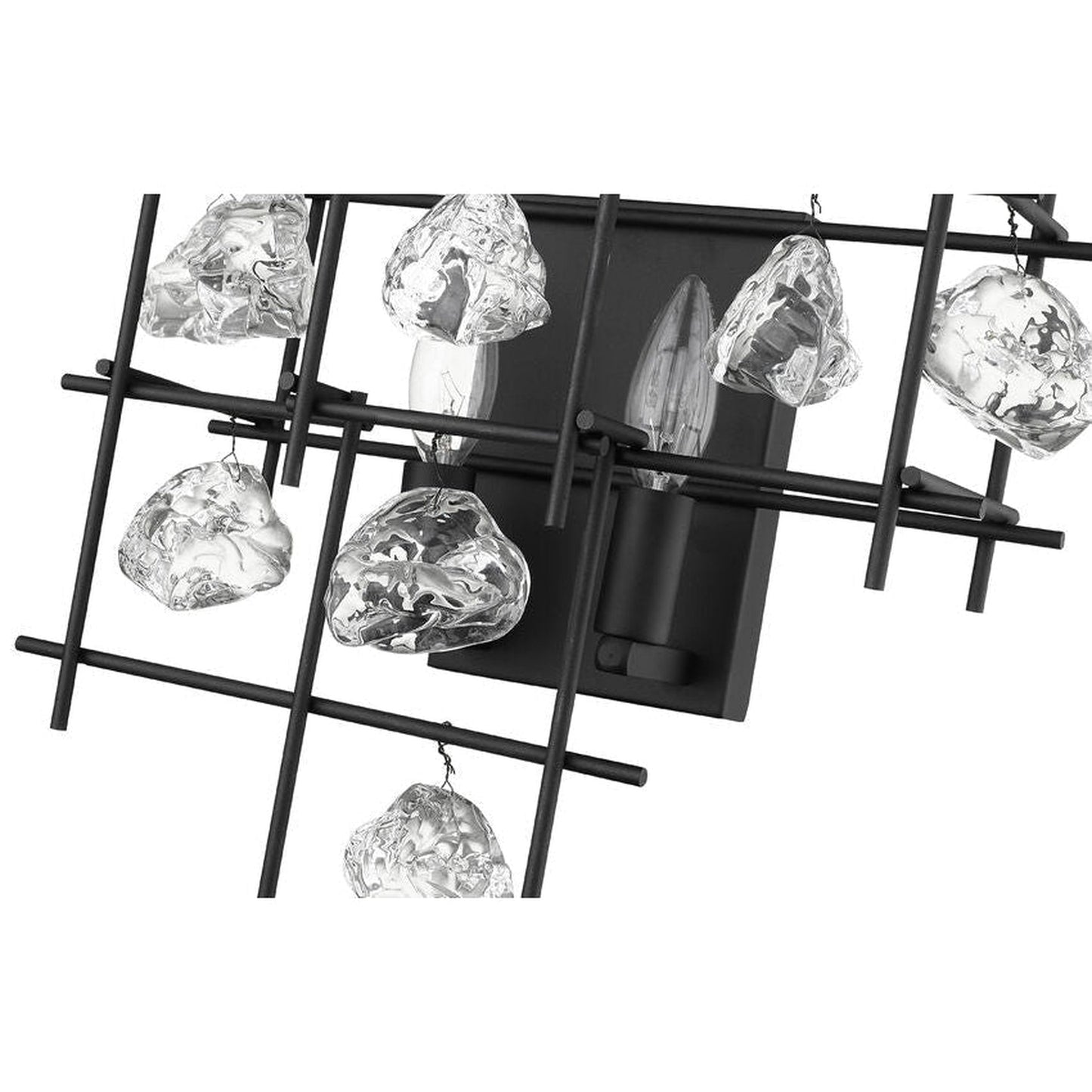 Z-Lite Garroway 14" 2-Light Matte Black Wall Sconce