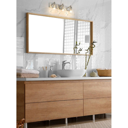 Z-Lite Harper 23" 3-Light Brushed Nickel Vanity Light With Clear Glass Shade