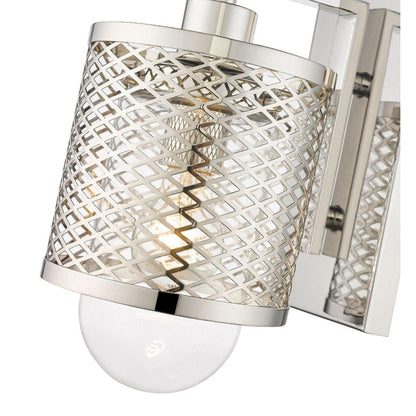 Z-Lite Kipton 6" 1-Light Polished Nickel Wall Sconce With Clear Glass Shade