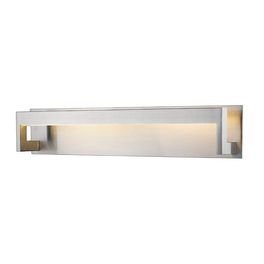 Z-Lite Linc 26" 1-Light LED Brushed Nickel Vanity Light With Frosted Acrylic Shade