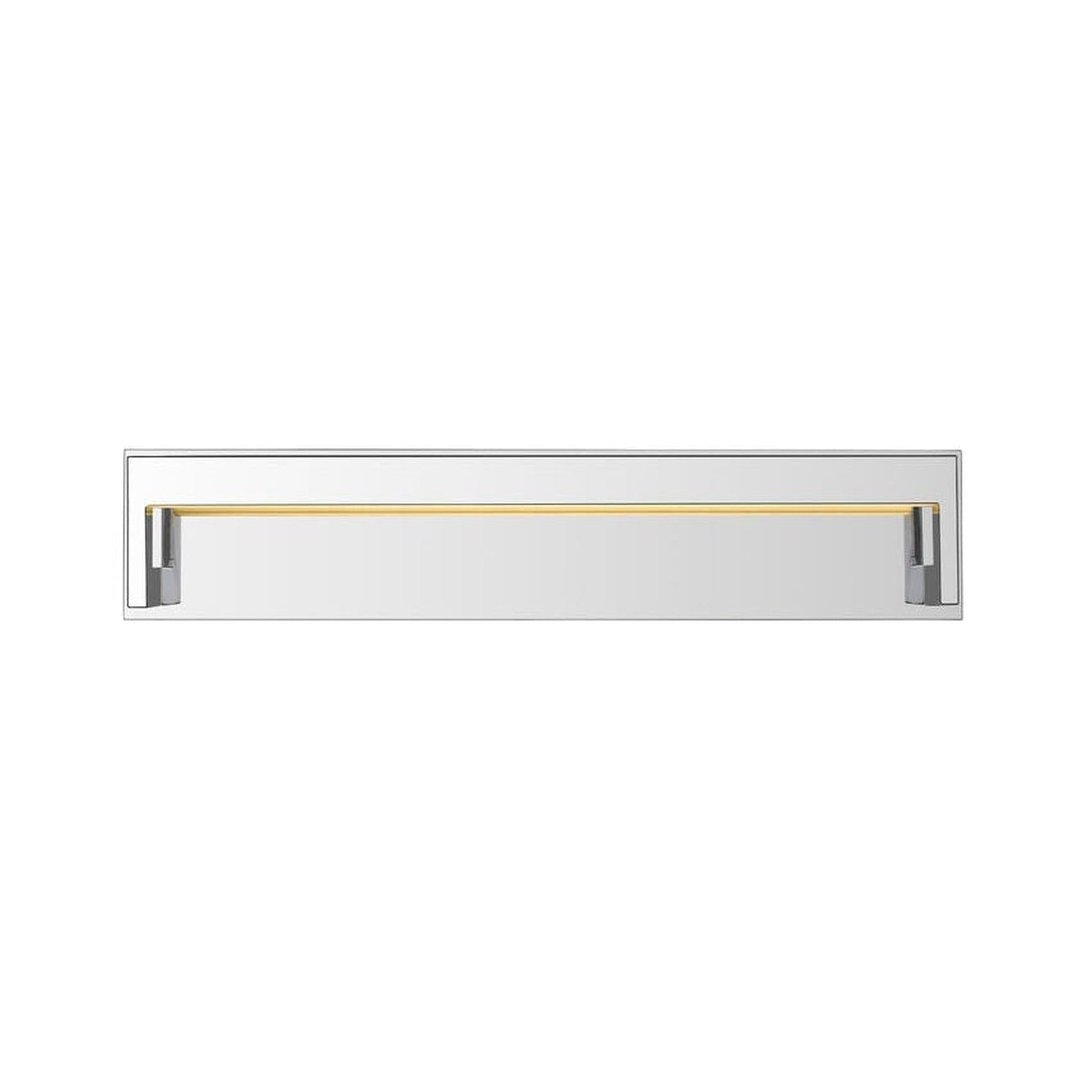 Z-Lite Linc 26" 1-Light LED Chrome Vanity Light With Frosted Acrylic Shade