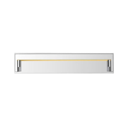 Z-Lite Linc 26" 1-Light LED Chrome Vanity Light With Frosted Acrylic Shade