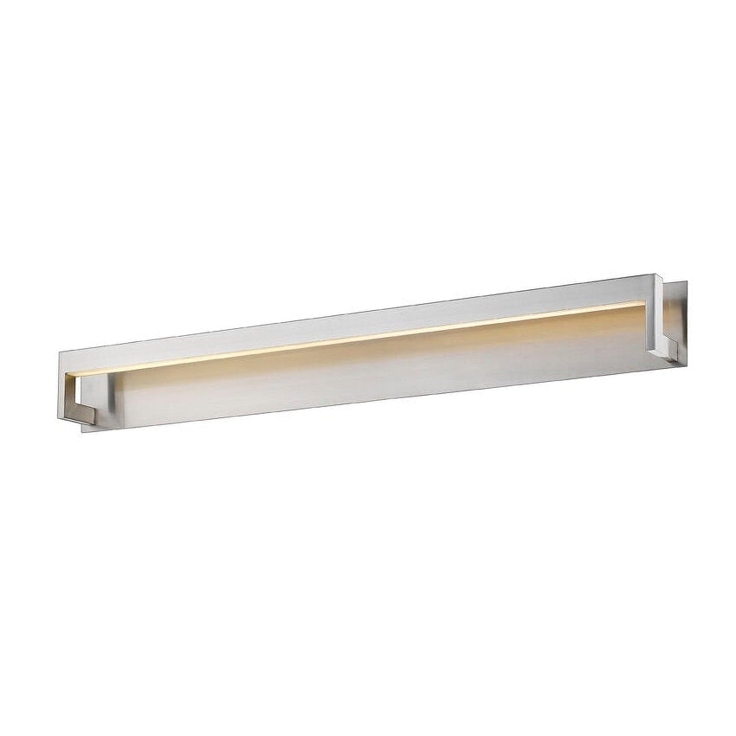 Z-Lite Linc 48" 1-Light LED Brushed Nickel Vanity Light With Frosted Acrylic Shade