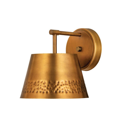 Z-Lite Maddox 8" 1-Light Rubbed Brass Wall Sconce