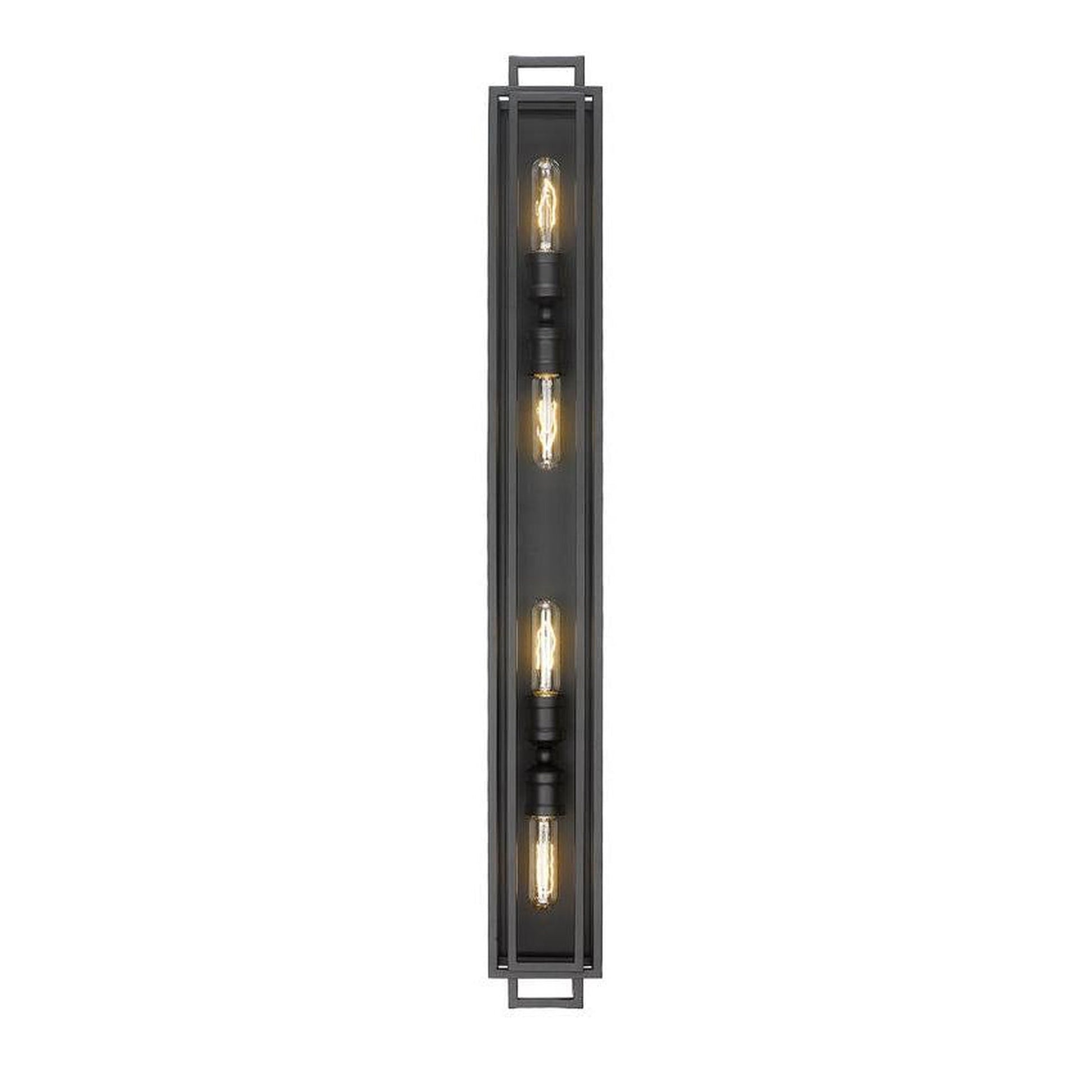 Z-Lite Titania 40" 4-Light Matte Black Vanity Light