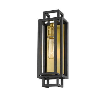 Z-Lite Titania 5" 1-Light Bronze and Olde Brass Wall Sconce