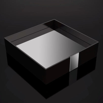 ZEN Design One 9" x 9" x 2" Black Square Tray