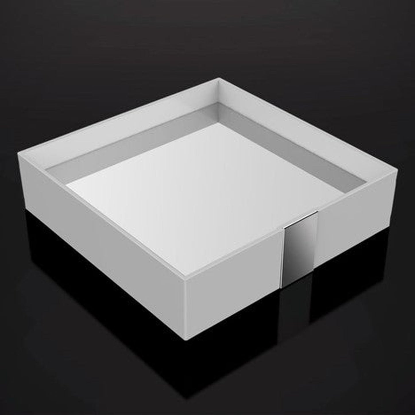 ZEN Design One 9" x 9" x 2" White Square Tray