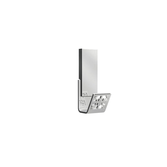 ZEN Design Zen By Zen 1" x 4" Polished Chrome Wall-Mounted Hook