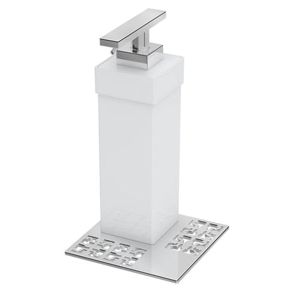 ZEN Design Zen By Zen 4" x 4" x 7" White Soap Dispenser